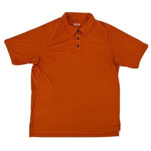 Men's Duluth Trading Co Trim‎ Fit Short Sleeve Polo Shirt Orange XL